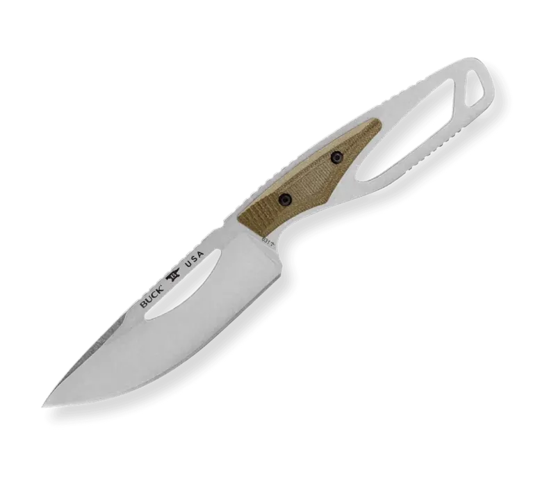 Buck PakLite Field Knife, Green Micarta, CPM-S35VN Steel