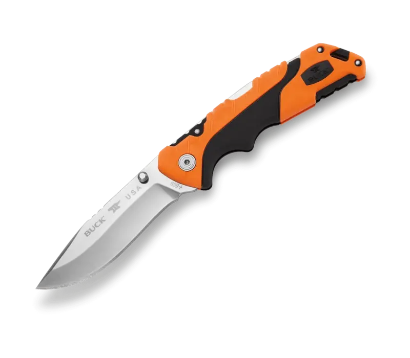 Buck Large Folding Pursuit, CPM S35VN, Orange GRN/Versaflex