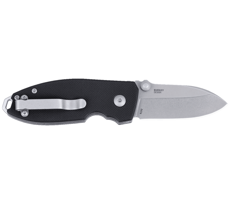 CRKT, Squid Button Lock Black D2 Steel