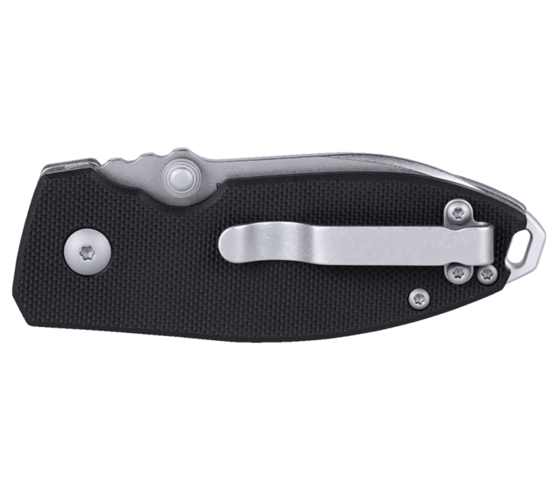CRKT, Squid Button Lock Black D2 Steel