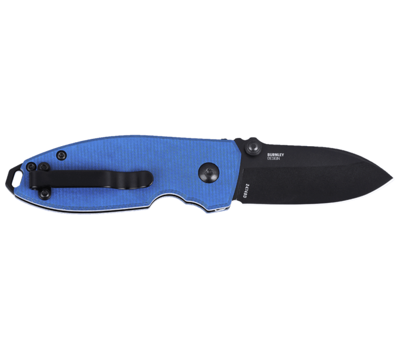 CRKT, Squid Button Lock Blue D2 Steel
