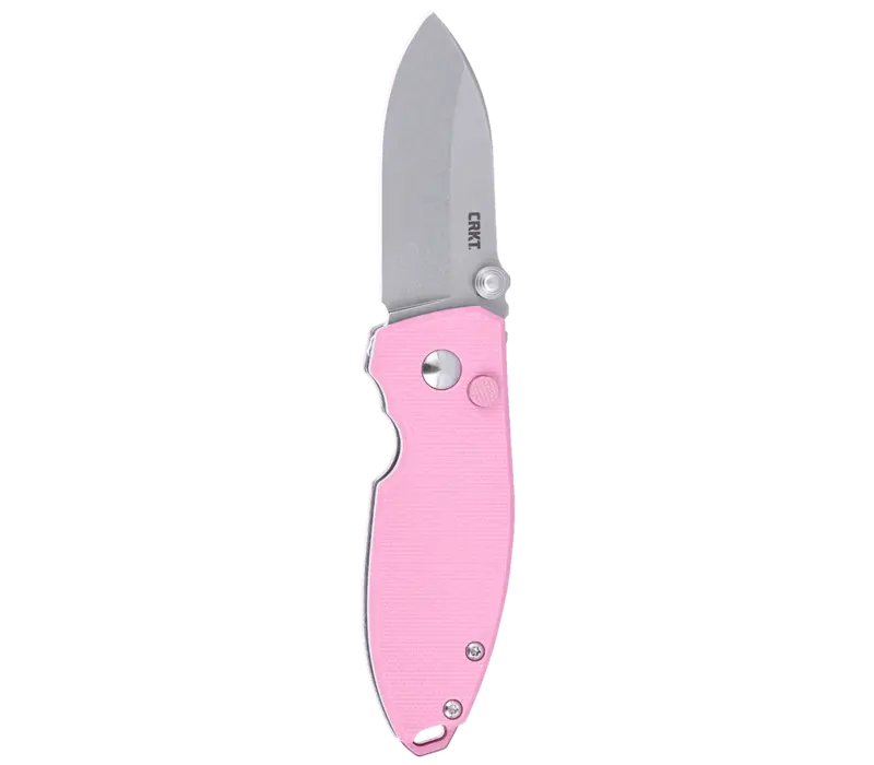 CRKT, Squid Button Lock Rose Quartz 14C28N Steel