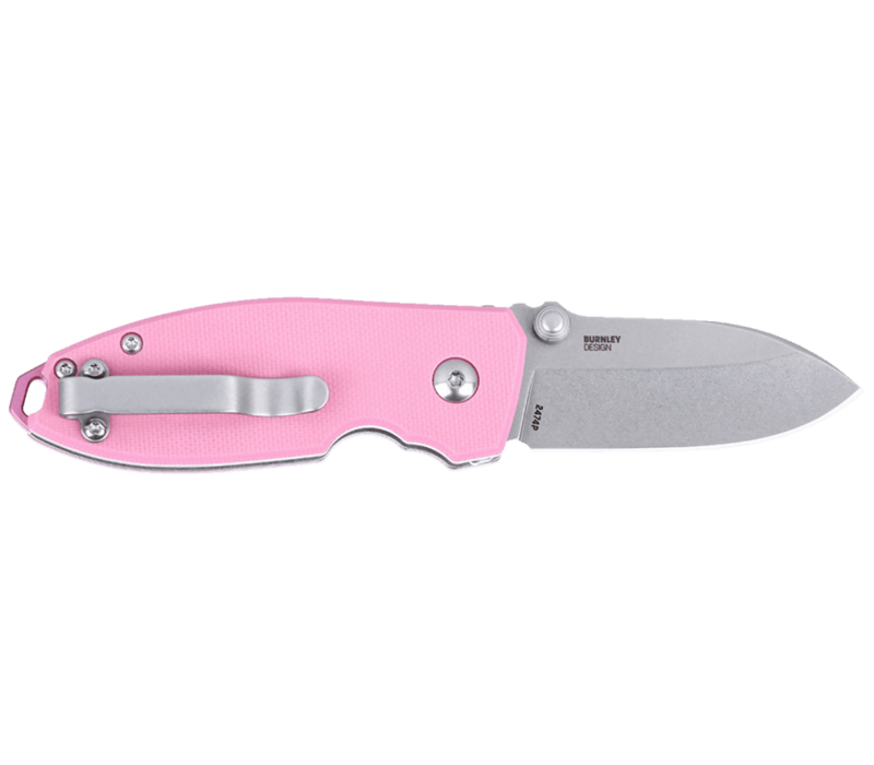 CRKT, Squid Button Lock Rose Quartz 14C28N Steel