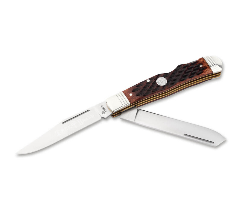 Boker, Traditional Series 2.0 Double Lock Trapper Brown Jig Bone