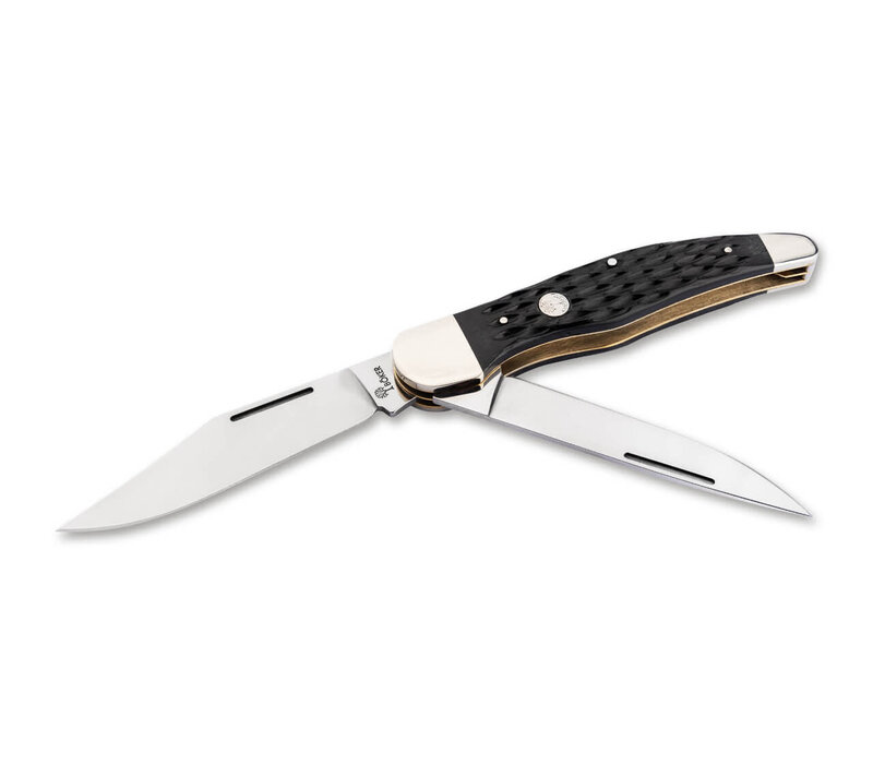 Boker, Traditional Series 2.0, Folding Hunter Black Jig Bone, 1095 Carbon