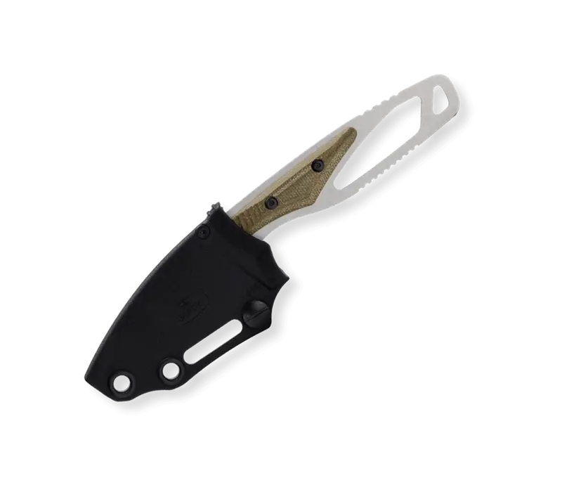 (Discontinued) Buck Paklite Hide, Green Micarta Scales, CPM S35VN