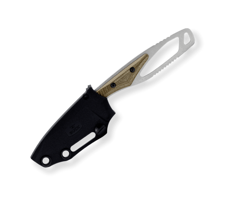 (Discontinued) Buck PakLite Cape Knife, Green Micarta, CPM S35VN