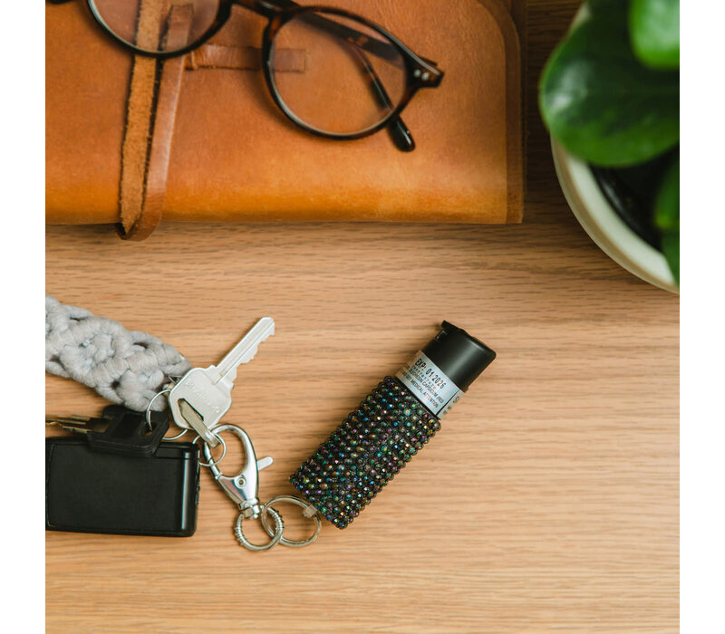 Sabre, Pepper Spray with Jewel Design, Black .54oz