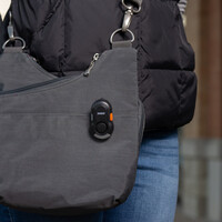 Sabre, Personal Alarm with Clip & LED Light, Black