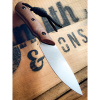 White River, Smith & Son Brave Fixed Blade, Natural Burlap Micarta, Magnacut