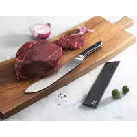 Cangshan, Helena 10" Butcher Knife with Sheath, Black Handle