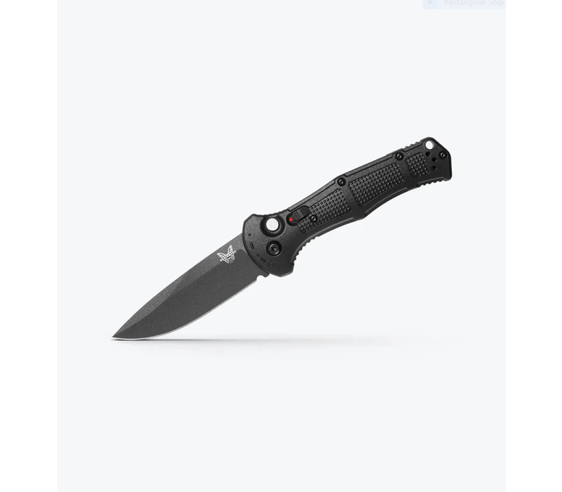 Benchmade, Claymore, Auto, Drop Point, Black Handle