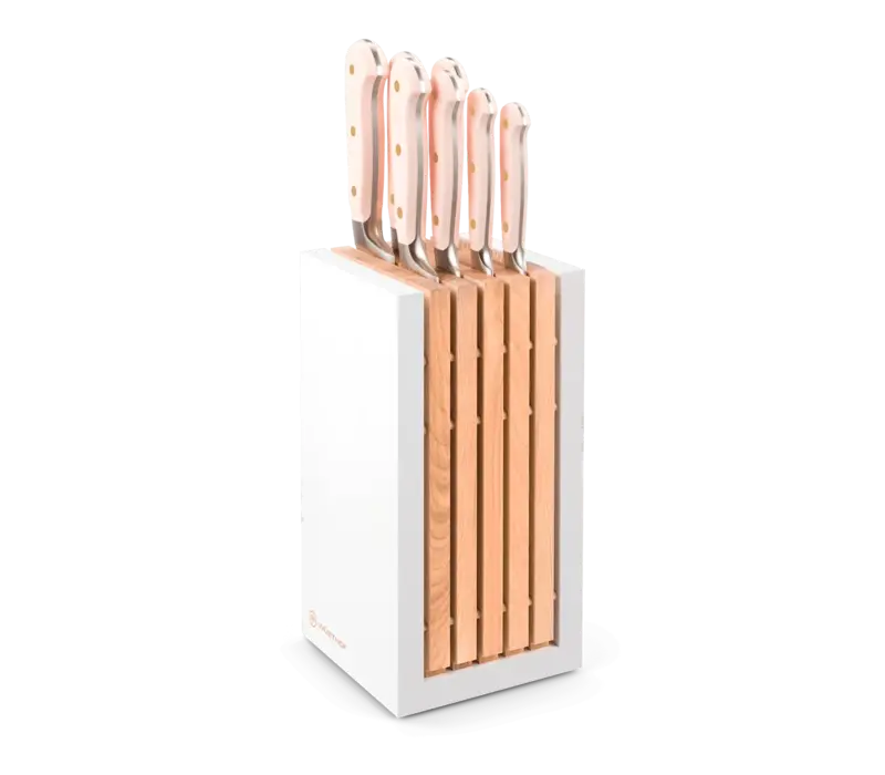 Wusthof Classic Pink Himalayan Salt 8Pc Designer Block Set