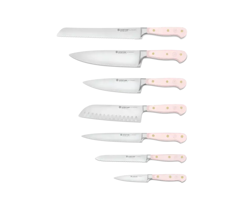 Wusthof Classic Pink Himalayan Salt 8Pc Designer Block Set