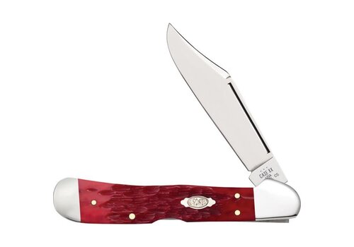 Case & Sons Cutlery Co. Case Copperlock, Red Peach Seed Jigged bone, Carbon Steel