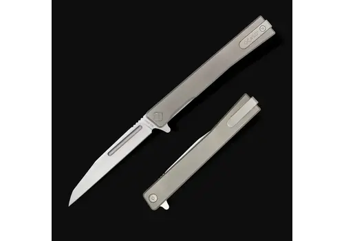 Ocaso Ocaso Solstice, Titanium, Wharncliffe CPM-S35VN Steel