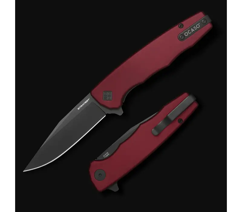 Ocaso Strategy, Red Aluminum Handle, K110 Steel