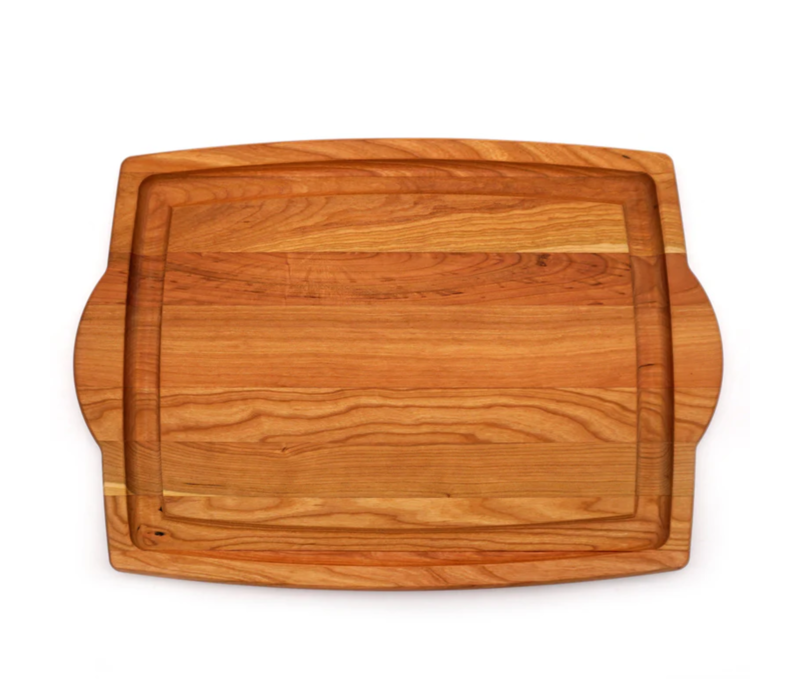 JK Adams, Cherry Carving Board with Handles, 20"x14"