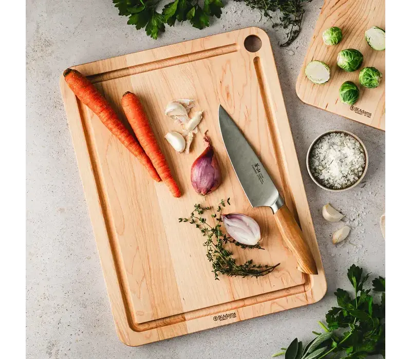 JK Adams Maple Prep Cutting Board with Juice Groove