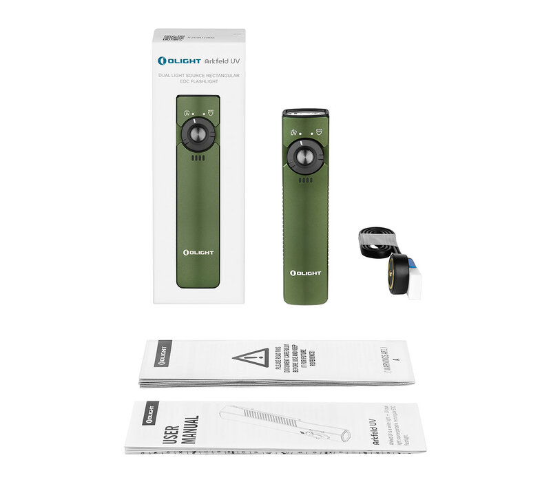 Olight, Arkfeld UV, White Light & UV Dual Flashlight OD Green