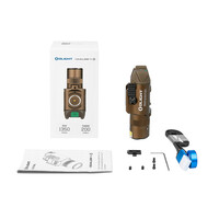 Olight, Baldr Pro R Rechargeable Tactical Light with Green Laser, Tan