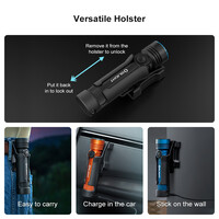 Olight, Seeker 4 Pro High Power Flashlight, Midnight Blue