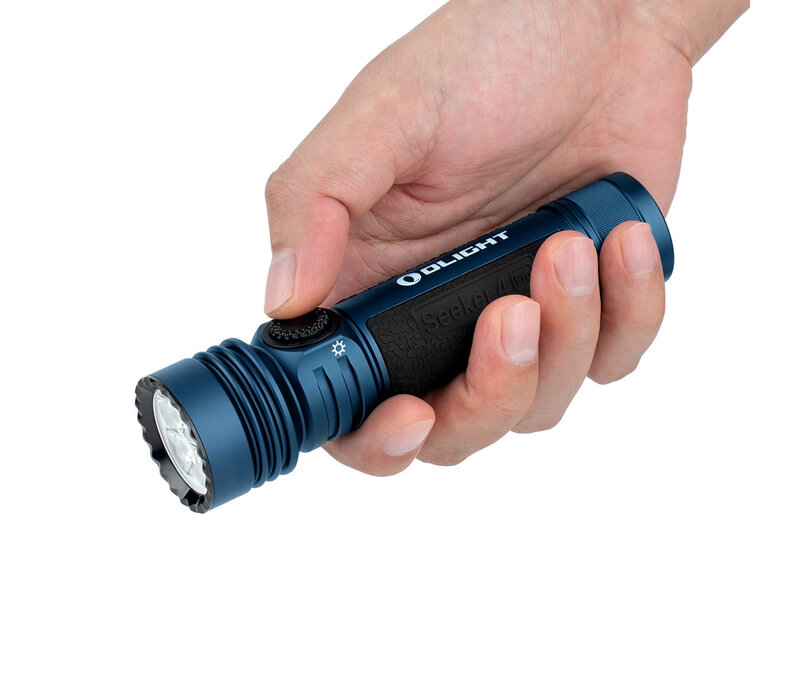 Olight, Seeker 4 Pro High Power Flashlight, Midnight Blue
