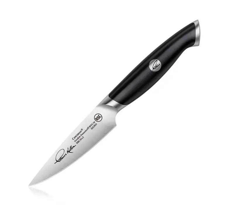 Cangshan, Thomas Keller Signature Collection, Swedish Damasteel RWL34 Forged 3.5" Paring Knife with Walnut Box