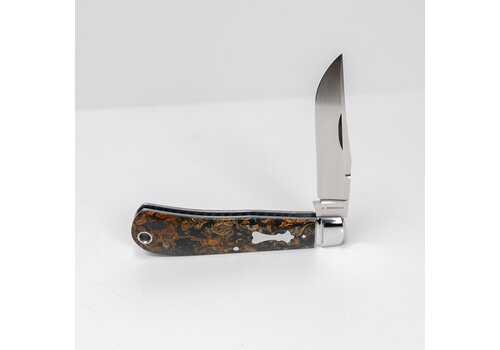 G Jennings Custom Knives G Jennings Custom Knives Back Pocket Folder, Rag Micarta and CPM 154