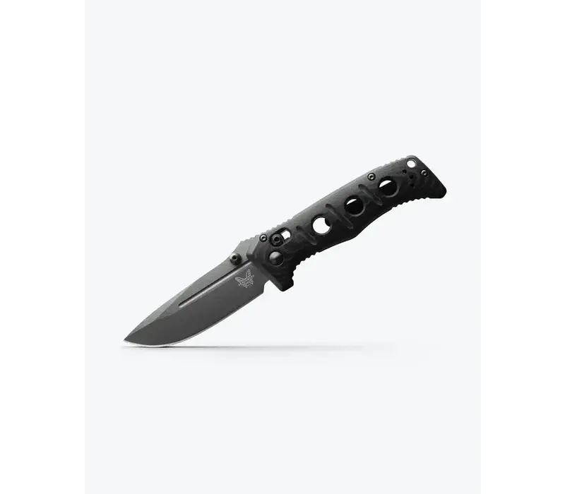 (DISCONTINUED) Benchmade Mini Adamas, Black G-10 Handle, CPM CruWear
