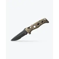 (DISCONTINUED) Benchmade Auto Adamas Serrated, Tan G10, CPM CruWear