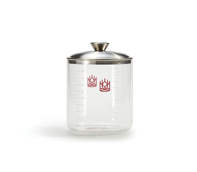 HIC, King Arthur Baking Glass Sourdough Crock