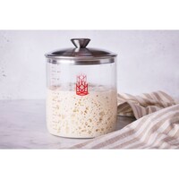 HIC, King Arthur Baking Glass Sourdough Crock
