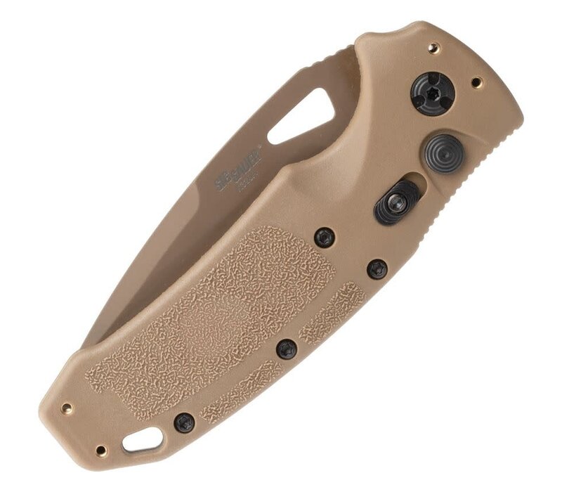 Sig K320A Auto, Partially Serrated CPM S30V, Coyote Tan Handle