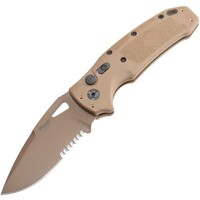 Sig K320A Auto, Partially Serrated CPM S30V, Coyote Tan Handle