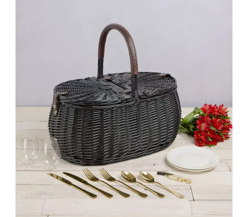 130-20-179-000-0--Picnic Time, Evening Picnic Basket with Service for Two