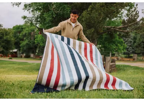 Picnic Time 920-00-378-000-0--Picnic Time, Blanket Tote XL Outdoor Picnic Blanket Coastal Stripe Picnic Time 920-00-378-000-0--Picnic Time, Blanket Tote XL Outdoor Picnic Blanket Coastal Stripe