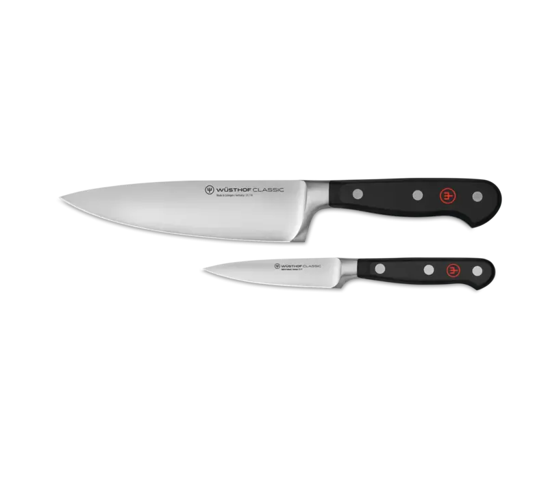 Wusthof Classic 2Pc Prep Set, Black Handle