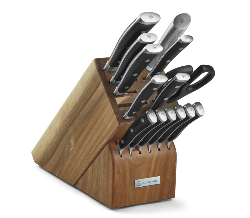 Wusthof Classic Ikon 15pc Block Set, Acacia