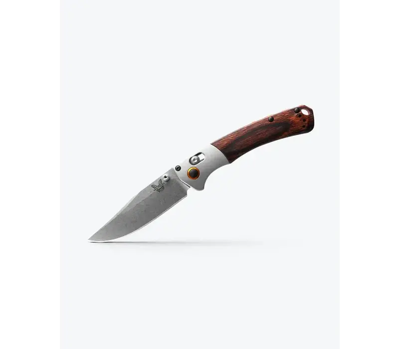 Benchmade Mini Crooked River, CPM S30V, Wood & Aluminum Handle