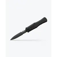 Benchmade Claymore OTF Serrated, Black Grivory, CPM D2