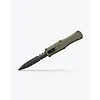 Benchmade (DISCONTINUED) Benchmade Serrated Claymore OTF, Green Grivory, CPM D2