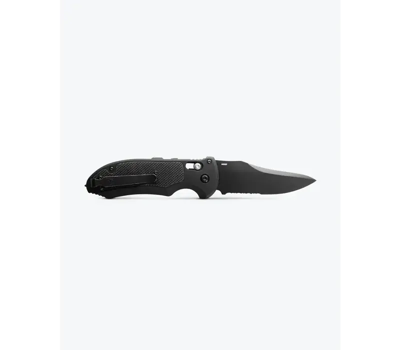 Benchmade Auto Triage Serrated, N680 Steel, Aluminum with G10 Inlay