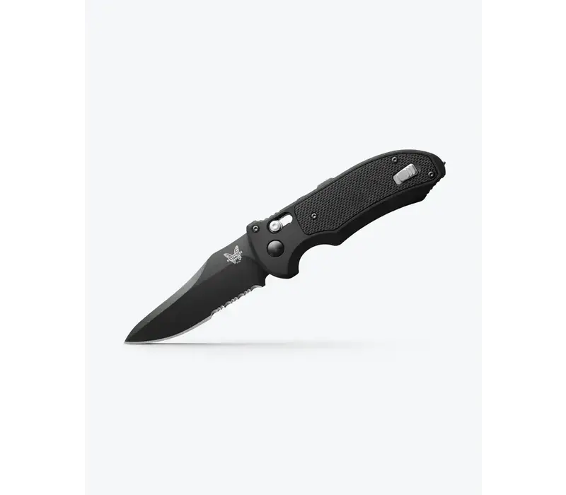 Benchmade Auto Triage Serrated, N680 Steel, Aluminum with G10 Inlay