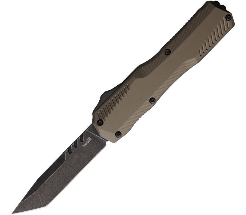 Kershaw Auto Livewire OTF Tanto Magnacut, Tan Aluminum
