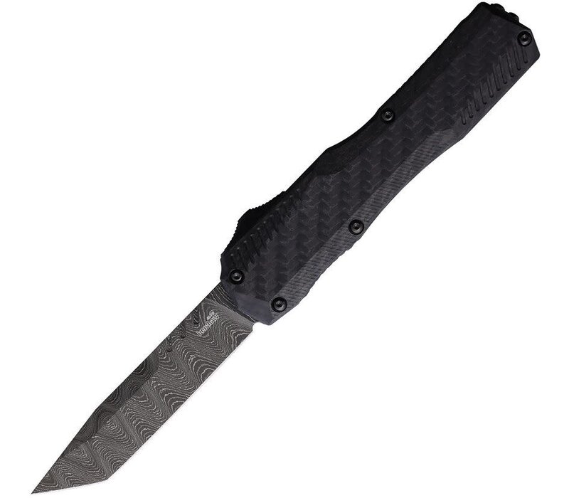 Kershaw, Auto Livewire OTF Tanto Carbon Fiber, Damascus