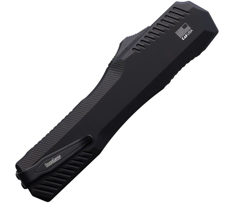 Kershaw, Auto Livewire OTF Tanto Carbon Fiber, Damascus