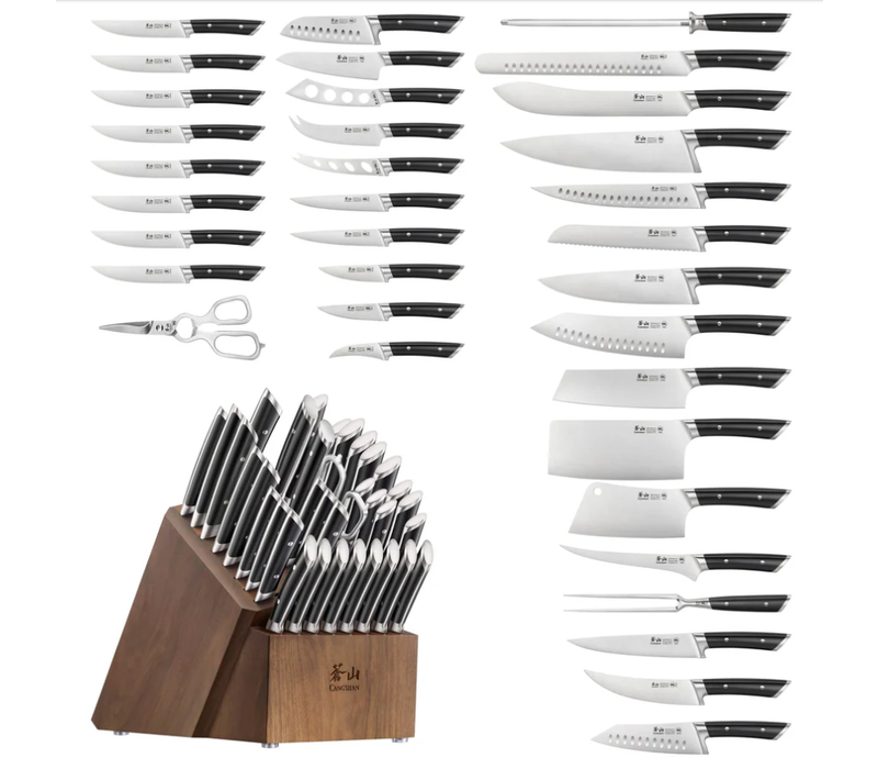 Cangshan, Olympus 36 Pc Block Set, Walnut