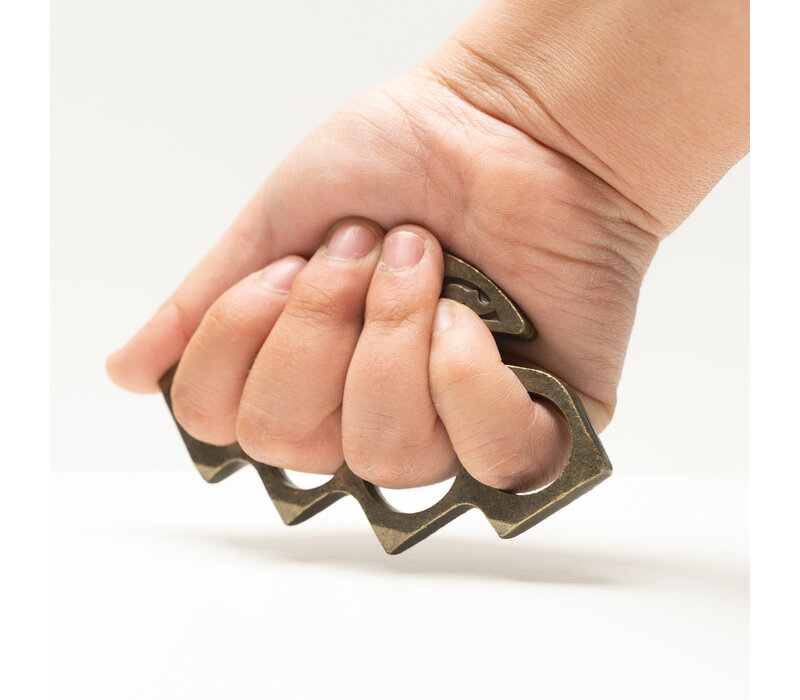 Vintage Bare Knuckles Boxing Iron, Bronze Finish