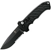 Gerber Gerber Auto 06 Button Lock Black, Serrated CPM S30V, Aluminum Handle